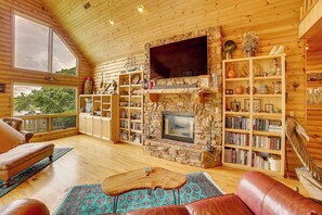 House (4 Bedrooms) | Interior - Decks & Views: Spacious Cabin Near Table Rock Lake (Shell Knob)