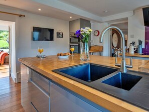 Microwave, oven, dishwasher, high chair