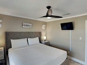 2 bedrooms, iron/ironing board, WiFi, bed sheets