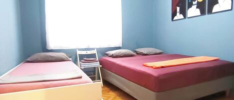 3 quartos, Wi-Fi, roupa de cama