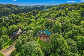 Exterior - Group-Friendly Smoky Mountain Cabin | Hot Tub, Game Room & Outdoor Fireplace (Sevierville)