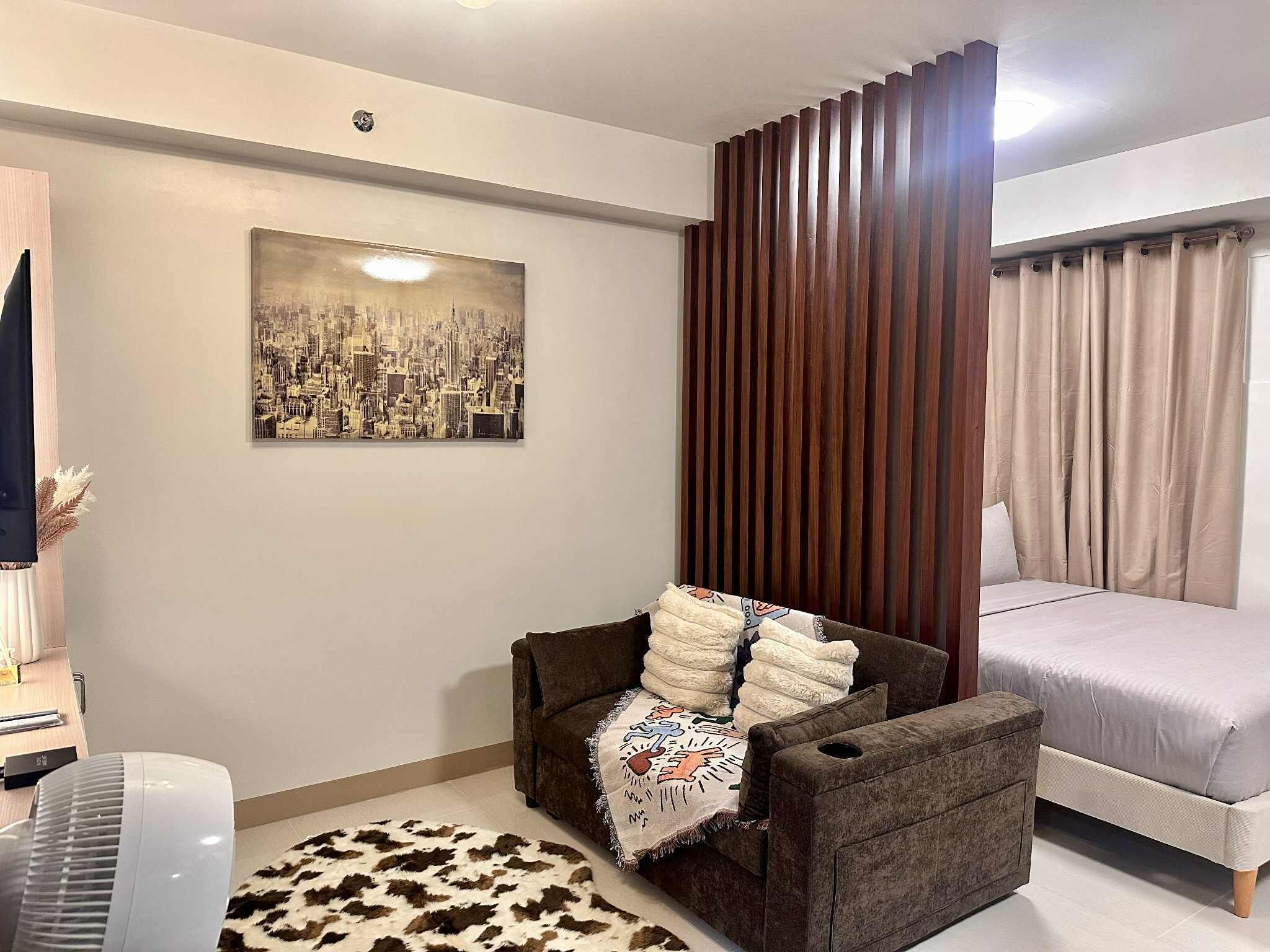 1 dormitorio, tabla de planchar con plancha, wifi y ropa de cama