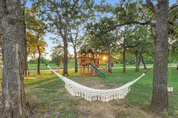 Swing into serenity and let the day drift away
