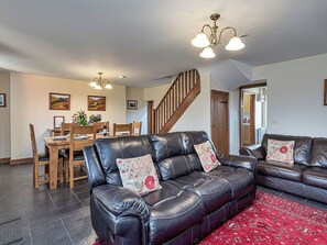 TV, fireplace - Stunning  villa for 6 people with WIFI, TV, terrace and pets allowed (Aberystwyth)