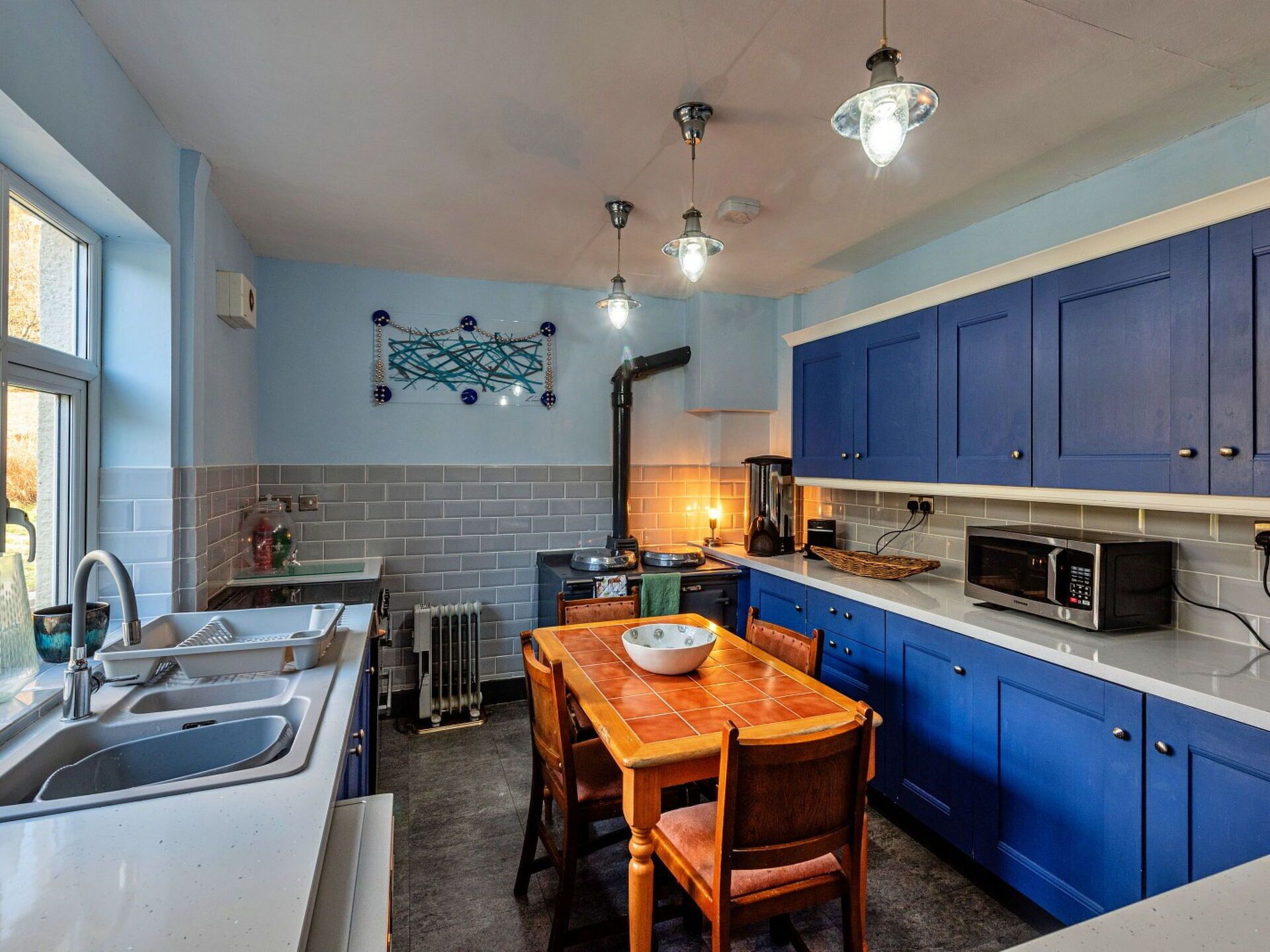 Microondas, horno y lavavajillas 