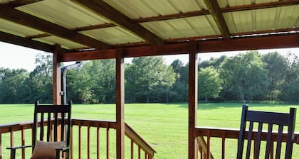Welcome to Cabin by the Meadow-your perfect retreat on the outskirts of town!
