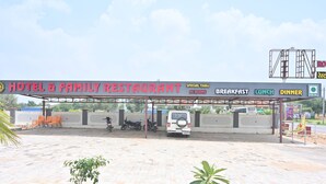 A hotel & family restaurant with a signboard indicating breakfast, lunch, and dinner services. - HOTEL MADHUVAN & RESORT (Danta Ramgarh)