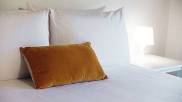 Couette en duvet d'oie, fer et planche Ă repasser, draps fournis