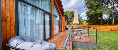 Deluxe-Ferienhaus, Talblick | Terrasse/Patio