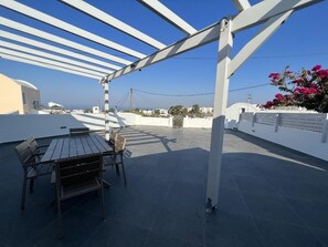 Deluxe-villa - udsigt til gårdsplads | Terrasse/gårdhave