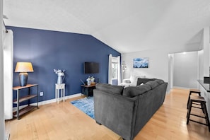 House, Multiple Beds, Patio, Garden View (The Suburban Nest) | Living area | 42-inch flat-screen TV with digital channels