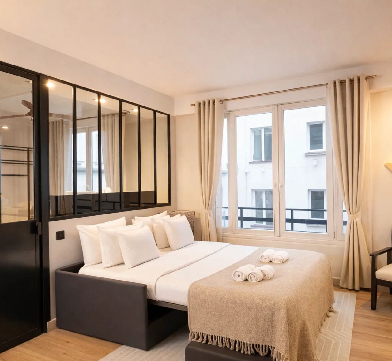 Premium Apartment, Courtyard View | Living area | 80-cm Smart TV with digital channels