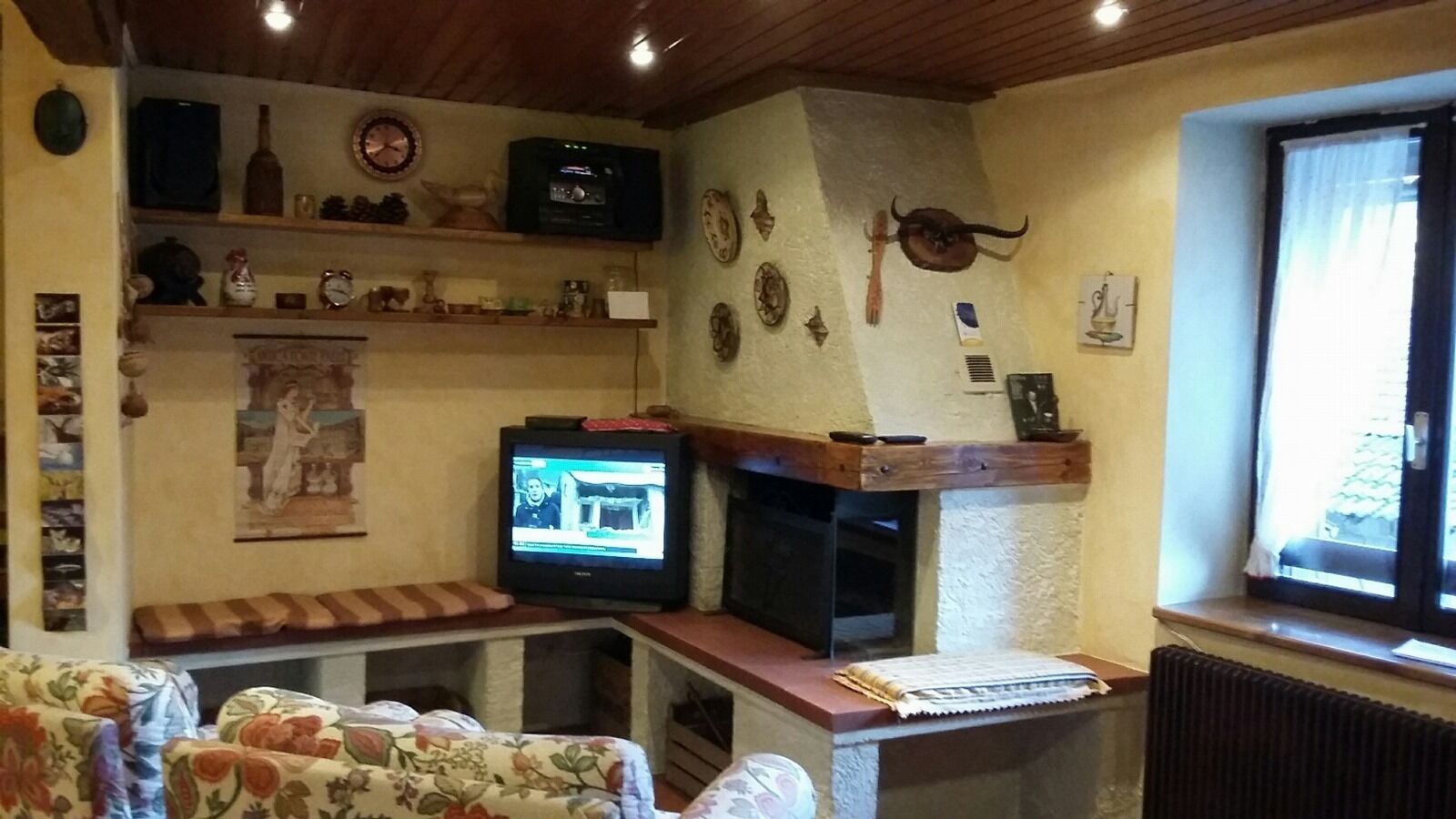 Ferienhaus, 3 Schlafzimmer, barrierefrei, Kamin | Wohnzimmer