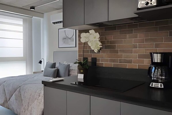 1 makuuhuone, vuodevaatteet