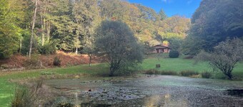  Chalet in the woods with private pond - near Lac de Saint-Pardoux