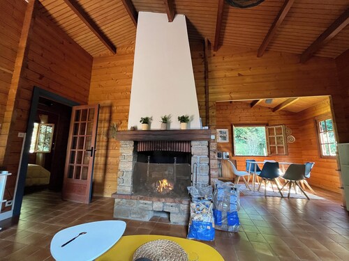 🌲 Chalet au milieu des bois avec étangs privés – proche Lac de Saint-Pardoux