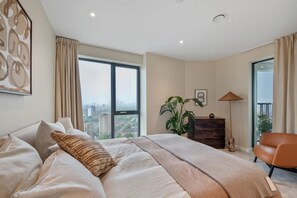 1 bedroom, iron/ironing board, bed sheets