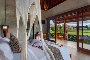 Luxury Villa, Private Pool, Garden View | Egyptian cotton sheets, premium bedding, individually decorated