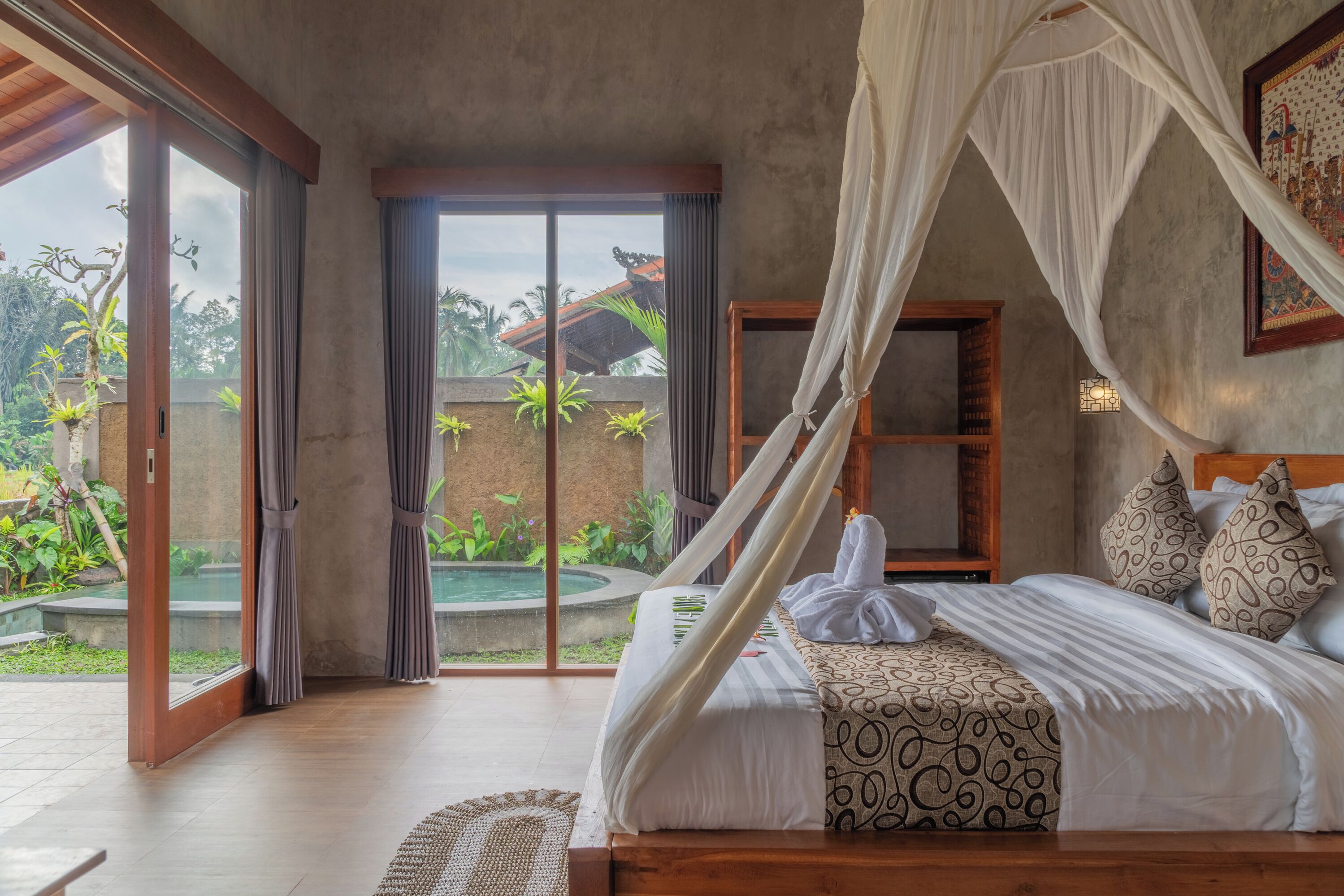 Luxury Villa, Private Pool, Garden View | Egyptian cotton sheets, premium bedding, individually decorated