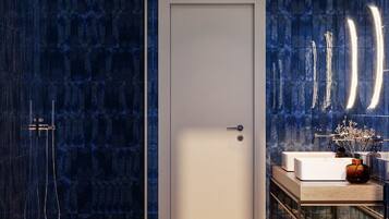 Premium Room, Patio | Bathroom | Shower, free toiletries, hair dryer, towels
