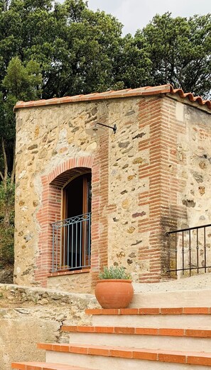 Exterior detail - Renovated barn, quiet gîte- Céret (Vivès)