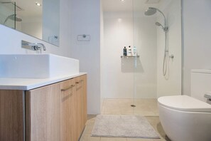 Shower, hair dryer