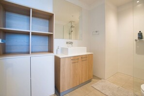 Shower, hair dryer