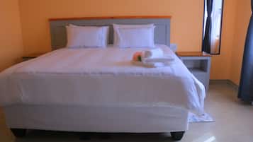 Double or Twin Room, City View | Desk, laptop workspace, iron/ironing board, free WiFi
