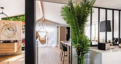 Love Room La Charmeuse : jaccuzi, miroir au plafond- Bassin dâArcachon