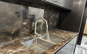 Full-size fridge, microwave, oven, stovetop - Lumiere Riverside West Tower by IBS (Ho Chi Minh City)