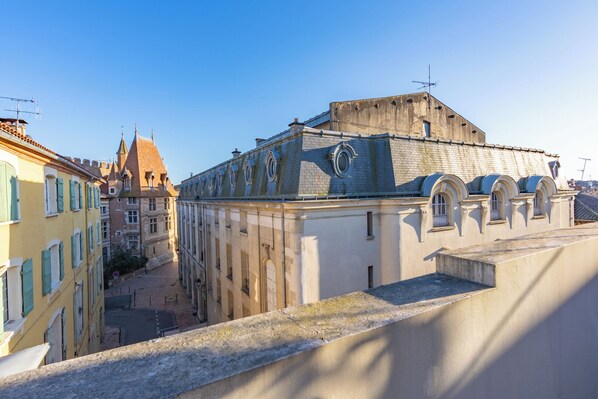 Blick von der Unterkunft