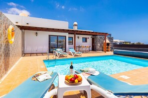 A heated pool