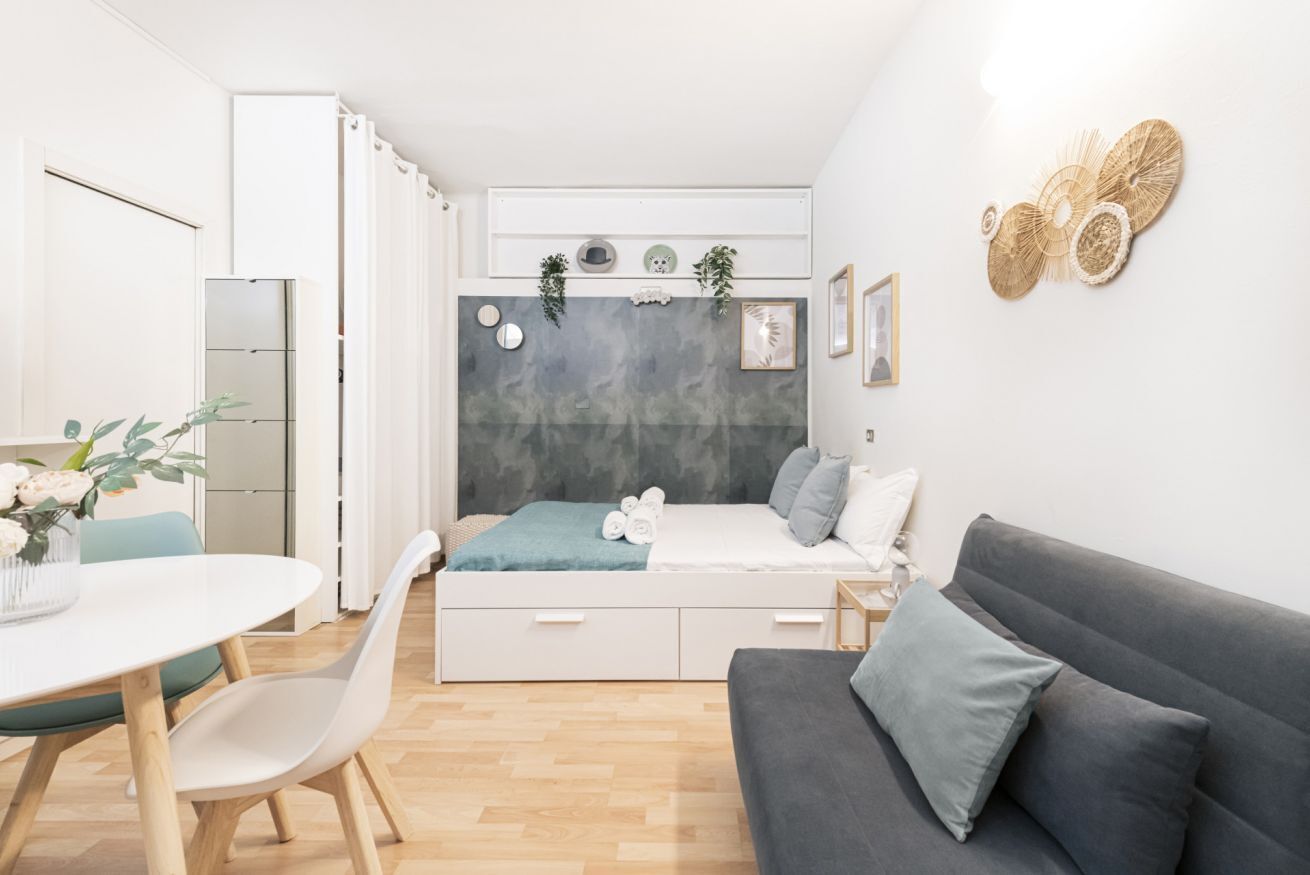 1 slaapkamer, een bureau