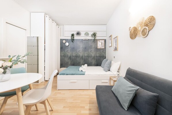 1 slaapkamer, een bureau