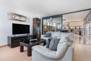 TV, DVD-spiller og stereoanlegg