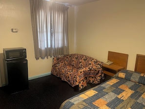 Desk, free WiFi, bed sheets