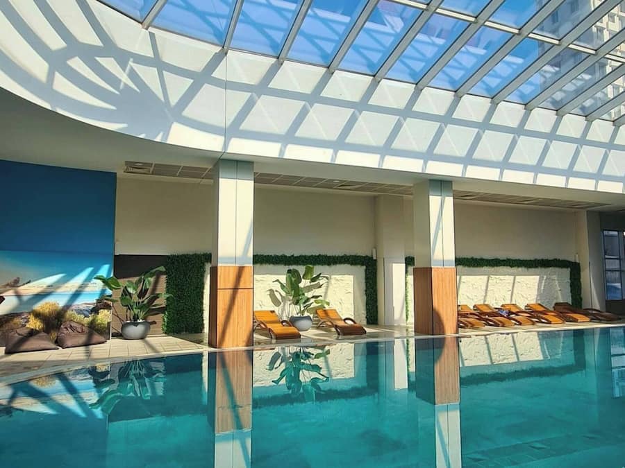 Apartment, 2 Bedrooms, Accessible, Garden View | Pool | Indoor pool