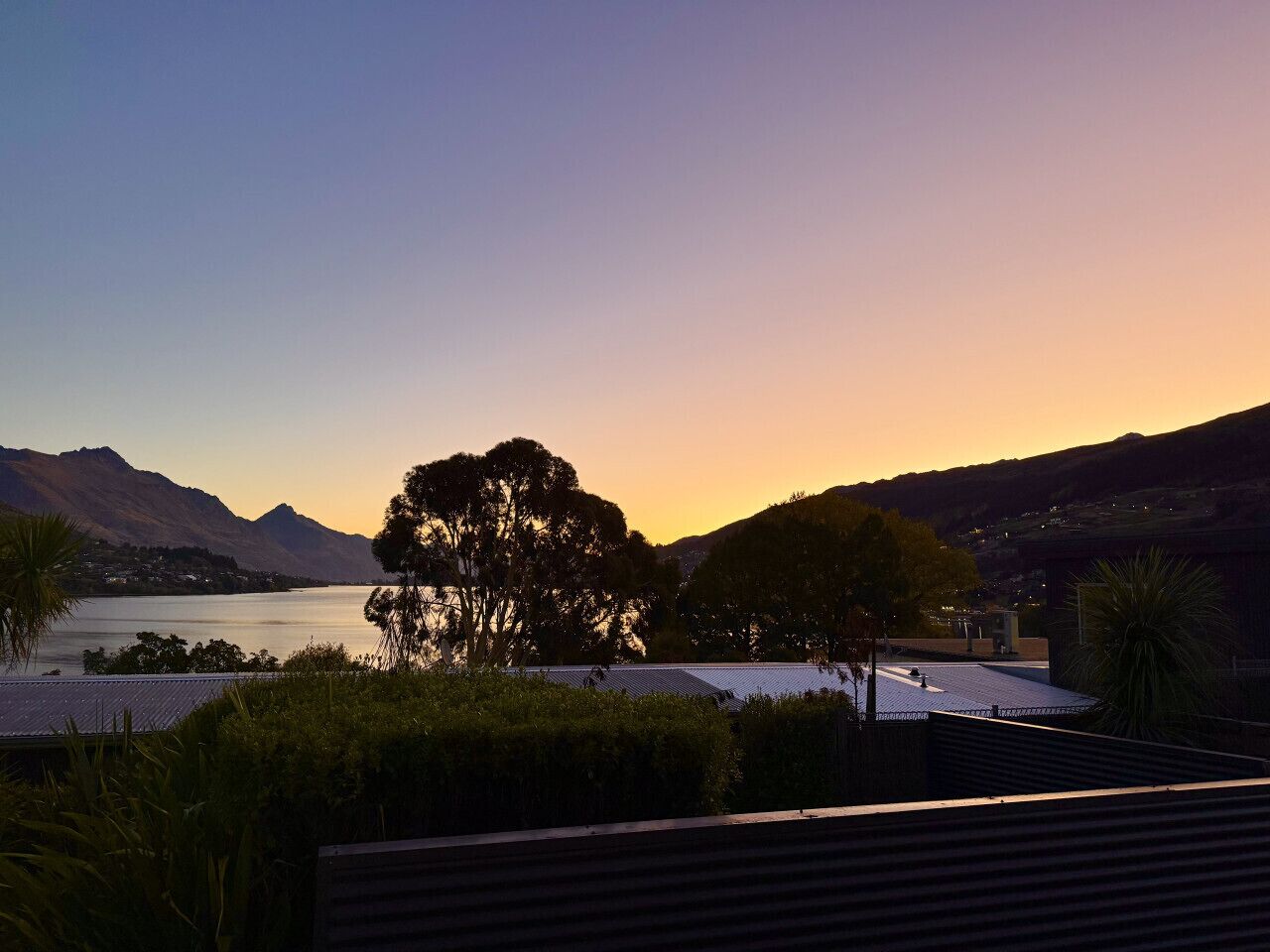 Blick von der Unterkunft