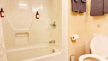 Hårtørrer, håndklæder, Sæbe, Toiletpapir