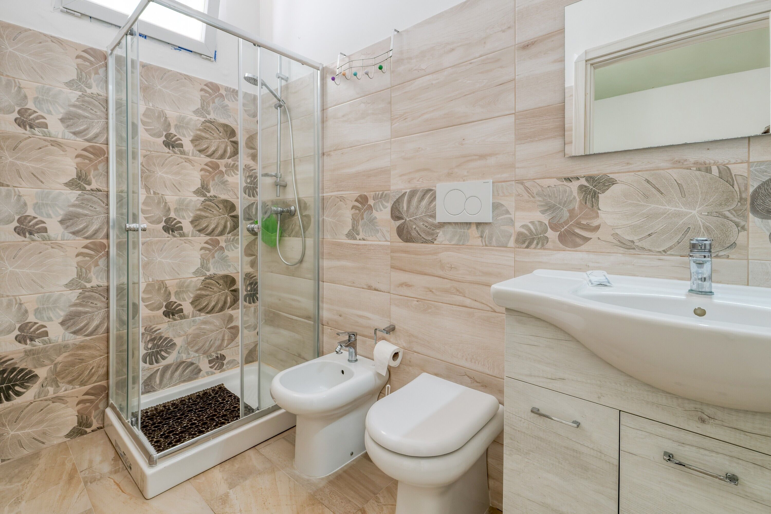 Shower, hair dryer