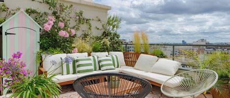 Comfort Apartment, City View | Terrace/patio
