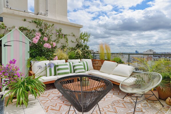 Comfort Apartment, City View | Terrace/patio