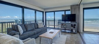 Corner Beachfront Condo: Stunning 270° Views. Wraparound Balcony. Heated Pool