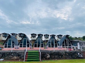 Deluxe-Ferienhaus, Seeblick | Wohnbereich