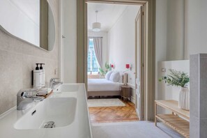 Desk, iron/ironing board, free WiFi, bed sheets