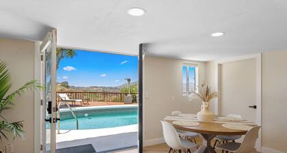 Casa sunset Modern 2BR/1BA in quiet Fletcher Hills with hillside views, pool