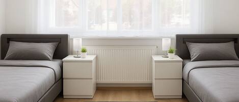 2 chambres, Wi-Fi, literie fournie