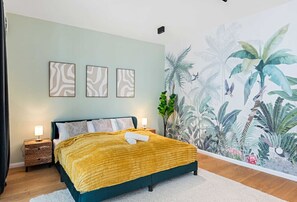 2 bedrooms, iron/ironing board, WiFi, bed sheets