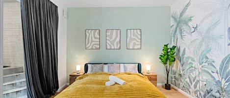 2 makuuhuonetta, silitysrauta/-lauta, Wi-Fi, vuodevaatteet