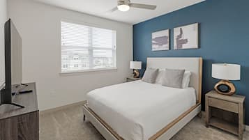 Appartement, 1 chambre | Décoration personnalisée, ameublement personnalisé, draps fournis